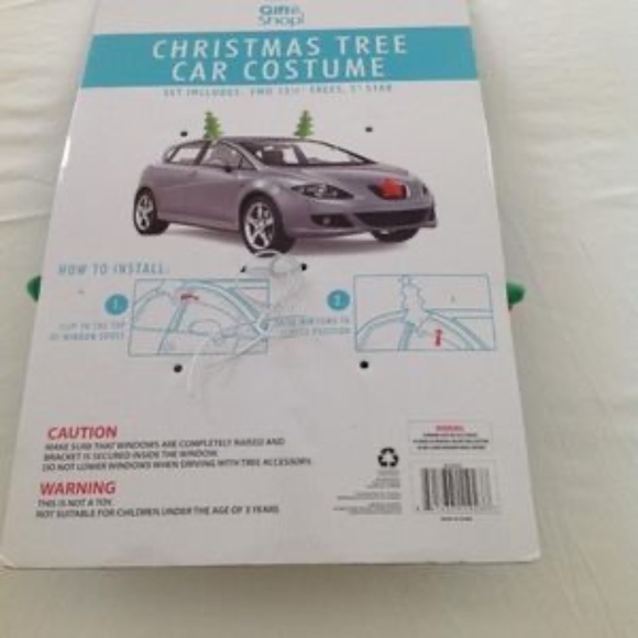 💲SALE💲 NIP Christmas Tree with Red Star Nose Car Costume - Picture 4 of 5